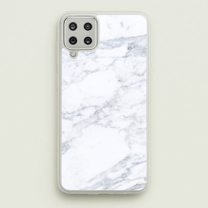 White Marble Pattern  - marble Phone Case for Galaxy A12