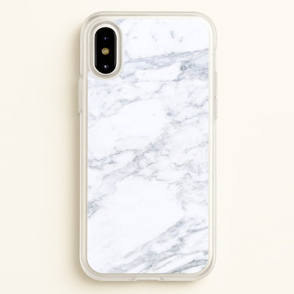 White Marble Pattern  - marble Phone Case for iPhone X / XS