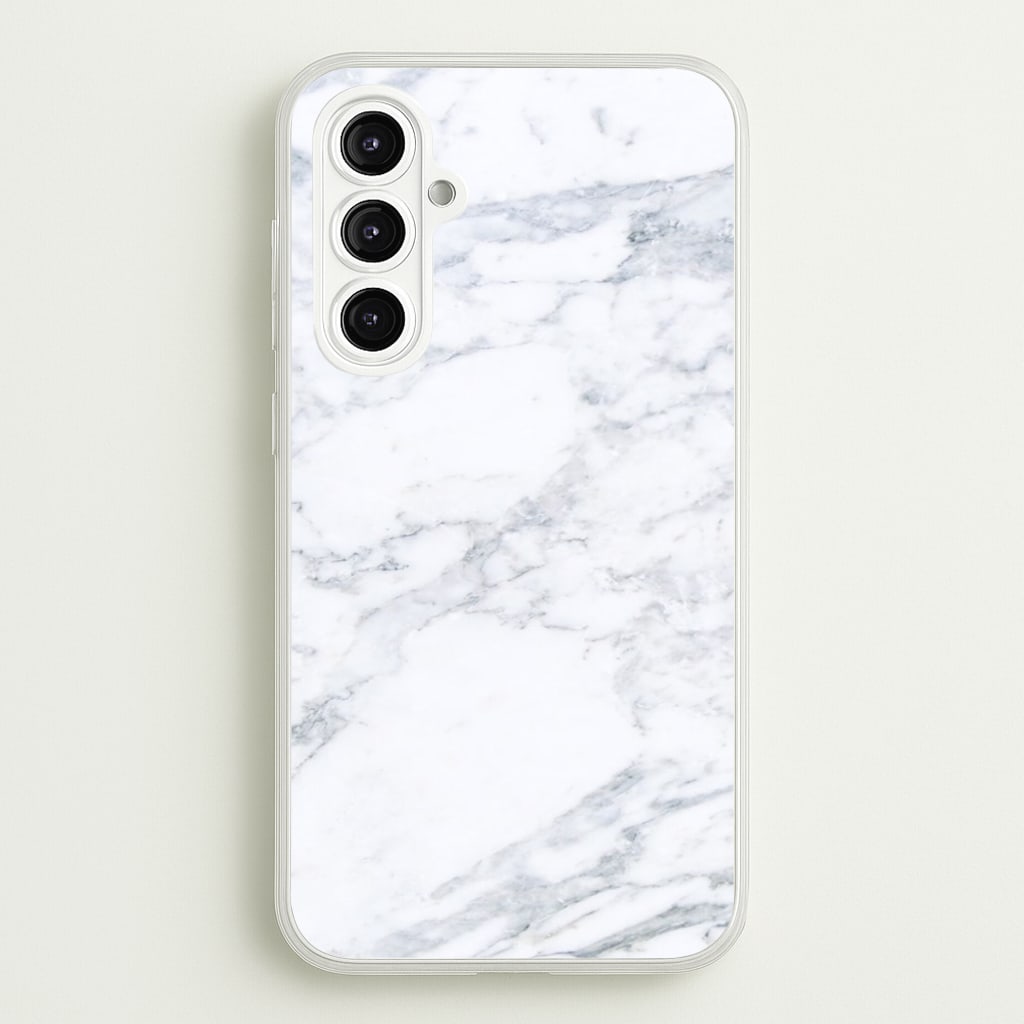 White Marble Pattern  - marble Phone Case for Galaxy A16