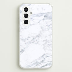 White Marble Pattern  - marble Phone Case for Galaxy S23FE