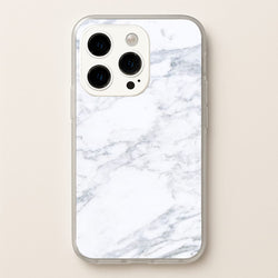White Marble Pattern  - marble Phone Case for iPhone 15 Pro Max