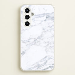 White Marble Pattern  - marble Phone Case for Galaxy A54