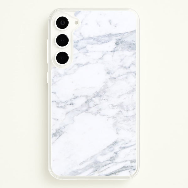 White Marble Pattern  - marble Phone Case for Galaxy S23