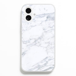 White Marble Pattern  - marble Phone Case for iPhone 16 Plus