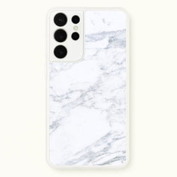 White Marble Pattern  - marble Phone Case for Galaxy S21 Ultra