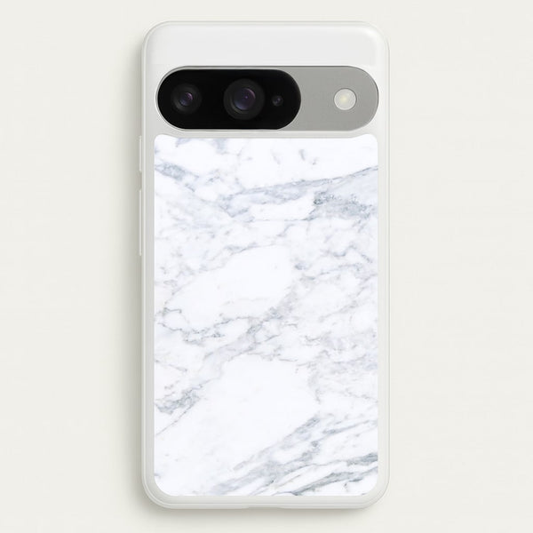 White Marble Pattern Phone Case for Google Pixel 10 / 10 Pro