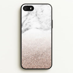 Rose Gold Glitter & Marble  - marble Phone Case for iPhone 5 / 5s / SE 2016