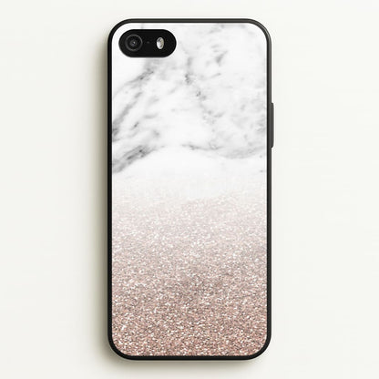 Rose Gold Glitter & Marble  - marble Phone Case for iPhone 5 / 5s / SE 2016