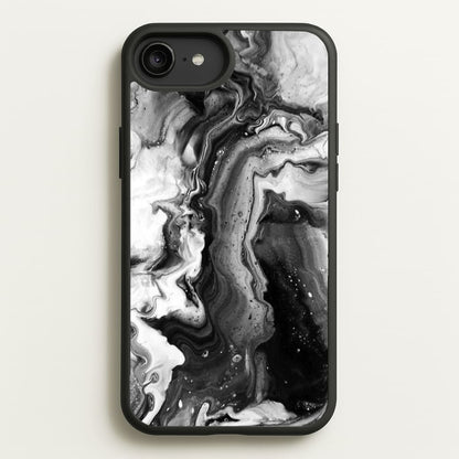 Black and White Leaking Marble  - marble Phone Case for iPhone 6 Plus / 7 Plus / 8 Plus