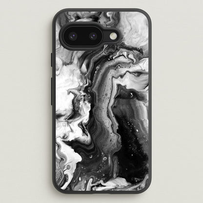 Black and White Leaking Marble  - marble Phone Case for Google Pixel 9a