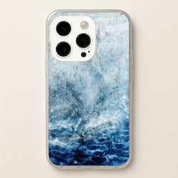 Sea Blue Marble  - marble Phone Case for iPhone 15 Pro