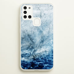 Sea Blue Marble  - marble Phone Case for Galaxy A21s