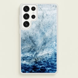 Sea Blue Marble  - marble Phone Case for Galaxy S22 Ultra