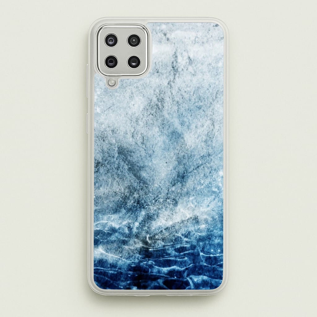 Sea Blue Marble  - marble Phone Case for Galaxy A12