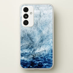 Sea Blue Marble  - marble Phone Case for Galaxy A55