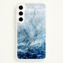 Sea Blue Marble  - marble Phone Case for Galaxy S23 Plus
