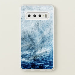 Sea Blue Marble  - marble Phone Case for Galaxy S10 Plus