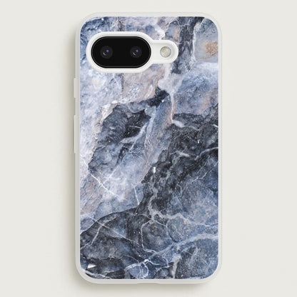 Grey and White Marble  - marble Phone Case for Google Pixel 9a
