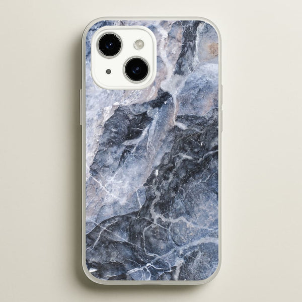 Grey and White Marble  - marble Phone Case for iPhone 14 Plus