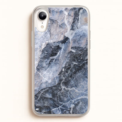 Grey and White Marble  - marble Phone Case for iPhone XR