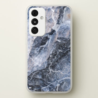 Grey and White Marble  - marble Phone Case for Galaxy A15