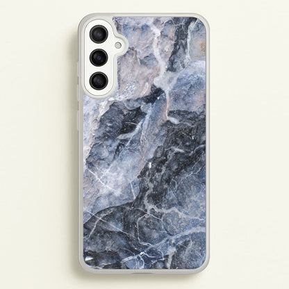 Grey and White Marble  - marble Phone Case for Galaxy A34