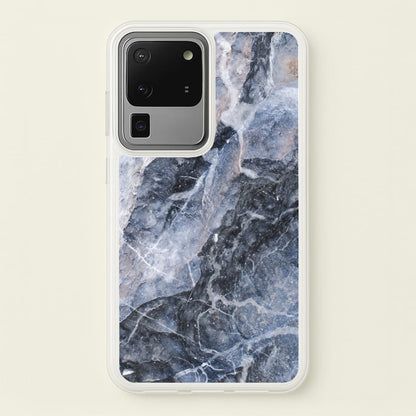 Grey and White Marble  - marble Phone Case for Galaxy S20 Ultra