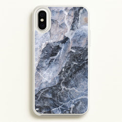 Grey and White Marble  - marble Phone Case for iPhone XS Max