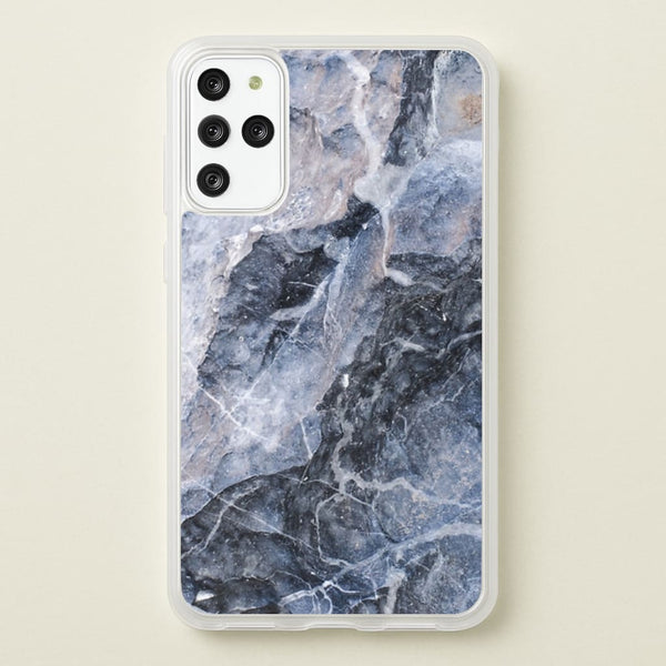 Grey and White Marble  - marble Phone Case for Galaxy S20 Plus