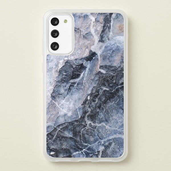 Grey and White Marble  - marble Phone Case for Galaxy S20FE
