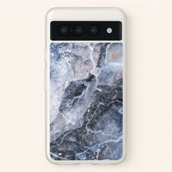 Grey and White Marble  - marble Phone Case for Google Pixel 7 Pro