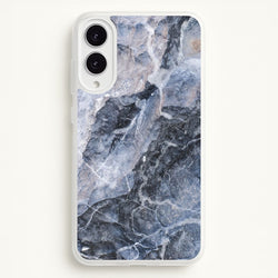 Grey and White Marble  - marble Phone Case for Galaxy S25 Edge