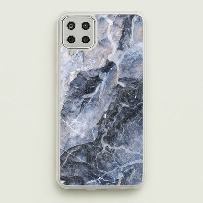 Grey and White Marble  - marble Phone Case for Galaxy A12