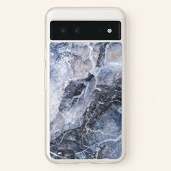 Grey and White Marble  - marble Phone Case for Google Pixel 6