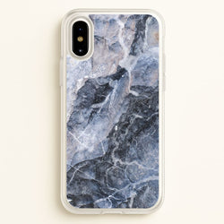 Grey and White Marble  - marble Phone Case for iPhone X / XS