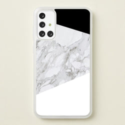 White, Black and Marble Pattern  - marble Phone Case for Galaxy A71