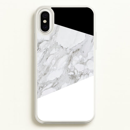 White, Black and Marble Pattern  - marble Phone Case for iPhone XS Max