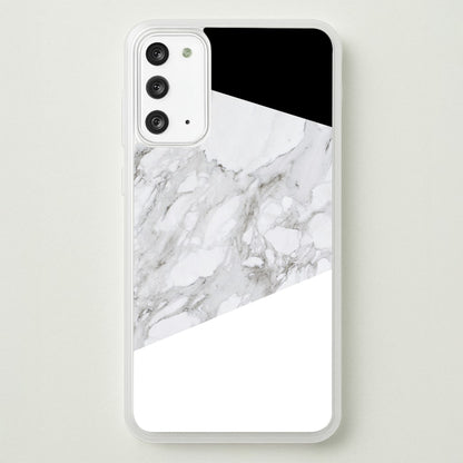 White, Black and Marble Pattern  - marble Phone Case for Galaxy Note 20