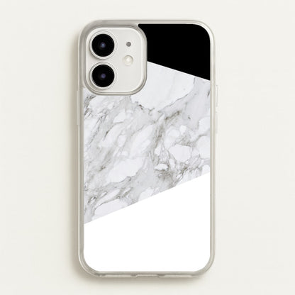White, Black and Marble Pattern  - marble Phone Case for iPhone 12 / 12 Pro