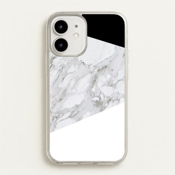 White, Black and Marble Pattern  - marble Phone Case for iPhone 12 / 12 Pro