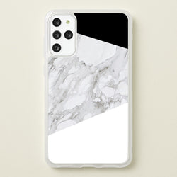 White, Black and Marble Pattern  - marble Phone Case for Galaxy S20 Plus