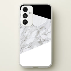 White, Black and Marble Pattern  - marble Phone Case for Galaxy A15