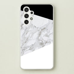 White, Black and Marble Pattern  - marble Phone Case for Galaxy A13