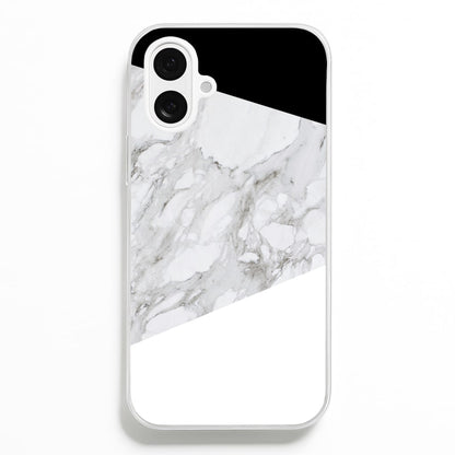 White, Black and Marble Pattern Phone Case
