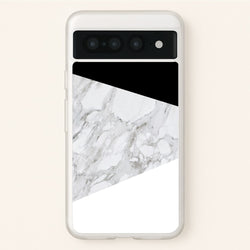 White, Black and Marble Pattern  - marble Phone Case for Google Pixel 7 Pro