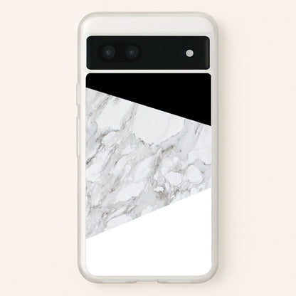 White, Black and Marble Pattern  - marble Phone Case for Google Pixel 6a