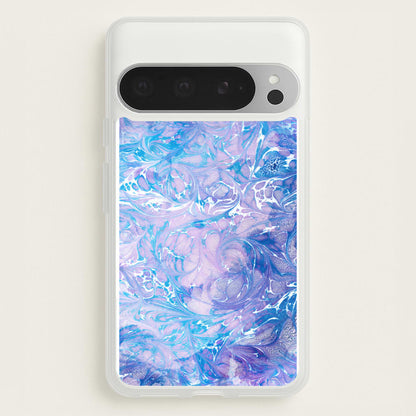Sea Blue Swirly Marble  - marble Phone Case for Google Pixel 9 Pro XL