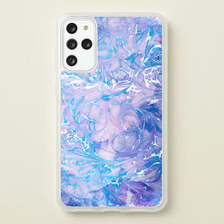 Sea Blue Swirly Marble  - marble Phone Case for Galaxy S20 Plus
