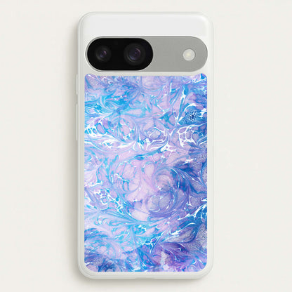 Sea Blue Swirly Marble  - marble Phone Case for Google Pixel 9 / 9 Pro