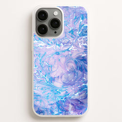 Sea Blue Swirly Marble  - marble Phone Case for iPhone 11 Pro Max